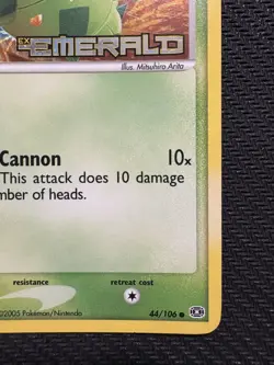 Pokemon TCG Cacnea EX Emerald Reverse Holo Stamped 44/106 Pokeball LP Excellent - Image 4