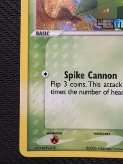 Pokemon TCG Cacnea EX Emerald Reverse Holo Stamped 44/106 Pokeball LP Excellent - Image 5