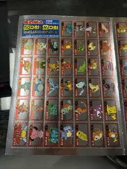 Full Set Of 151 Japanese Pokemon Rock Paper Scissors Punch Outs Uncut Sheet - Image 2