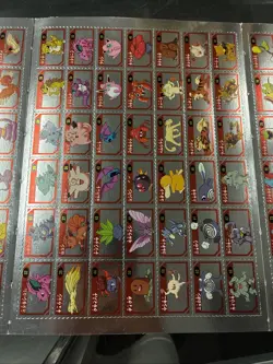 Full Set Of 151 Japanese Pokemon Rock Paper Scissors Punch Outs Uncut Sheet - Image 3