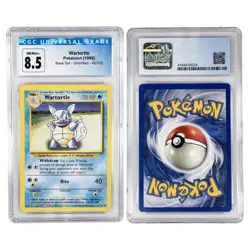 1999 Pokemon TCG Wartortle Base Set Unlimited 42/102 CGC NM/Mint+ 8.5 - Image 3