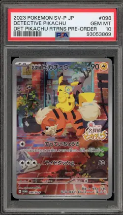 Pokemon Detective Pikachu Returns Preorder JPN FA Promo 098/SV-P PSA 10 Gem Mint - Image 1