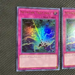 Network Trap Hole FLOD-EN076 Ultra 1st Edition Yugioh Flames of Destruction 2 - Image 2