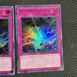 Network Trap Hole FLOD-EN076 Ultra 1st Edition Yugioh Flames of Destruction 2 - Image 3