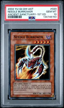 Needle Burrower AST-020 1st Edition Super Rare Yugioh PSA 10 *150 - Image 1
