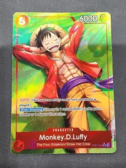 Monkey D Luffy One Piece Starter Deck EX: ST21-014 Monkey.D.Luffy Alt Art *Read* - Image 1
