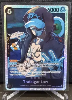 One Piece CG Trafalgar Law EB02-045 Extra Booster Anime 25th Super Rare! - Image 1