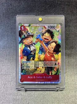 Ace & Sabo & Luffy OP13-007 - One Piece TCG English - SR Foil NM Near-Mint - Image 1