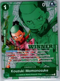 Kouzuki Momonosuke (Winner Pack Vol. 7) OP01-041 English - One Piece Card - NM - Image 1