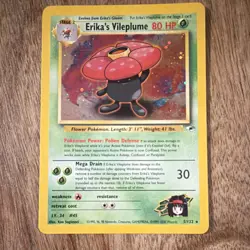 Pokemon Erika's Vileplume 80 HP Holo Rare 5/132 Gym Heroes 2000 Card - Image 1