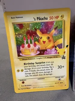 Pokemon TCG Birthday Pikachu Celebrations 2 Card Bundle with Mew EX. - Image 2