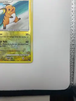 Pokemon TCG Raichu 2009 Pop Series 9 Cracked Ice Reverse Holo Card 3/17 - Image 3