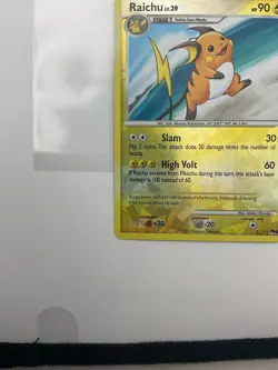 Pokemon TCG Raichu 2009 Pop Series 9 Cracked Ice Reverse Holo Card 3/17 - Image 4