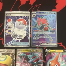 Pokemon 5 Card Lot - EX, V, Full Art Ultra Rares NM - Image 2