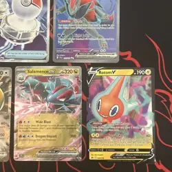 Pokemon 5 Card Lot - EX, V, Full Art Ultra Rares NM - Image 4