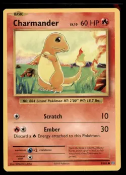 5x Charmander Pokemon Card Lot Evolutions 2016 Burning Shadows - Image 2