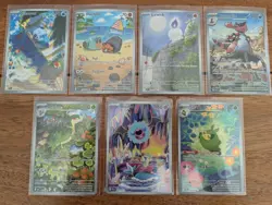 Pokemon Black Bolt White Flare Illustration Rare Lot Of 7 Cards NM Oshawott - Image 1