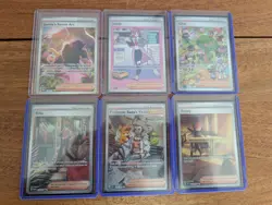 Pokemon Lot Of 6 Special Illustration Rare Supporter Trainer Cards NM - Image 1
