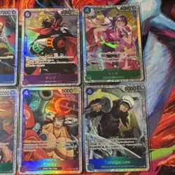 One Piece TCG Secret Rate Character 6x Card Lot - Crocodile, Sanji, Shanks, + - Image 3