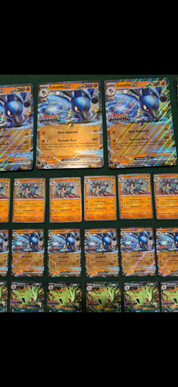 (50) Pokemon Prismatic Evolution Lucario ex & Tyranitar ex Promo Cards Only - Image 5