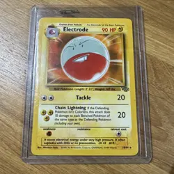 Electrode 18/64 Jungle Non Holo Rare Vintage Pokemon TCG Card WoTC 1999 NM - Image 1