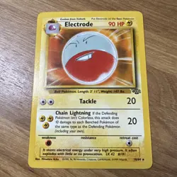 Electrode 18/64 Jungle Non Holo Rare Vintage Pokemon TCG Card WoTC 1999 NM - Image 2