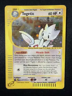 Togetic - H27/H32 - Pokemon Aquapolis Holo Rare Card Vintage TCG - Image 1