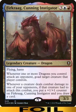Firkraag, Cunning Instigator ** FOIL ** Commander Legends: Baldur's Gate MTG - Image 1