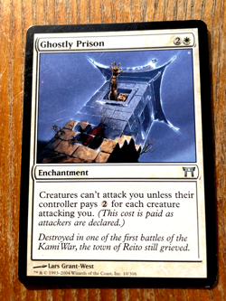 Ghostly Prison Champions of Kamigawa Regular unused condition Excellent look!!!! - Image 1