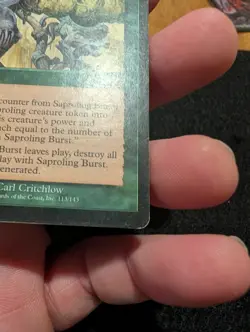 Magic: The Gathering Saproling Burst Rare Nemesis Enchantment 113/143 Green - Image 4
