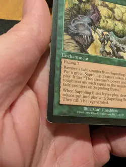 Magic: The Gathering Saproling Burst Rare Nemesis Enchantment 113/143 Green - Image 5