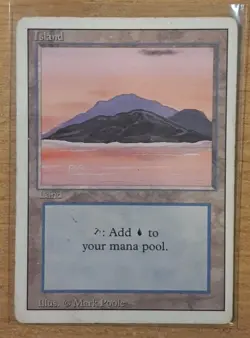 1994 MAGIC THE GATHERING REVISED EDITION ISLAND (B) TD25 - Image 1
