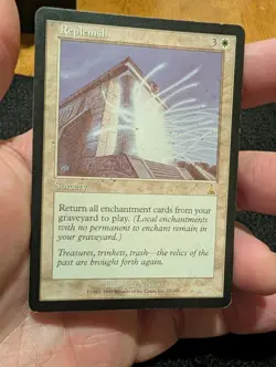 Magic: The Gathering Replenish Urza's Destiny Rare Sorcery White 15 1999 - Image 2