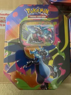 Pokemon TCG Mega Charizard X + Y ex Tins LOT OF 3 Brand New/Factory Sealed - Image 3