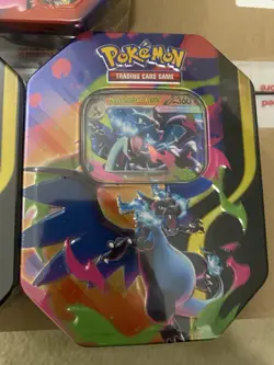 Pokemon TCG Mega Charizard X + Y ex Tins LOT OF 3 Brand New/Factory Sealed - Image 4