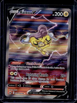 2023 Pokemon SWSH Crown Zenith Raikou V Galarian Gallery #GG41/GG70 - Image 1