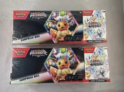 (LOT OF 2) Pokemon Prismatic Evolutions Sam’s Club Surprise Box + Booster Bundle - Image 2