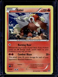 2015 Pokemon XY Ancient Origins Entei Promos Holo #14/98 - Image 1