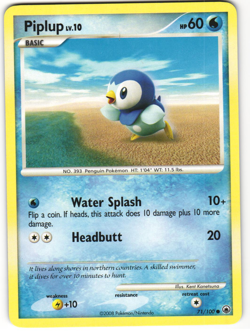 Piplup Common Pokemon TCG Majestic Dawn 71/100 - Image 1