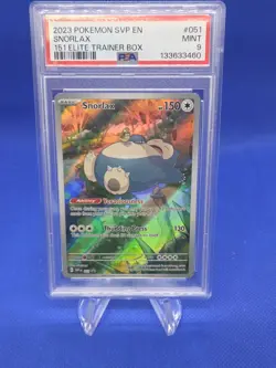 Pokemon Scarlet & Violet 151 Elite Trainer Box Snorlax 051 SVP Promo PSA 9 - Image 1