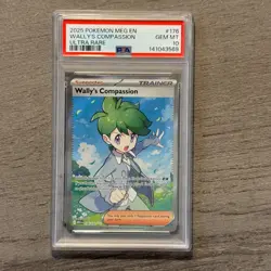 2025 Pokemon Mega Evolutions Wally's Compassion Ultra Rare PSA 10 - Image 1