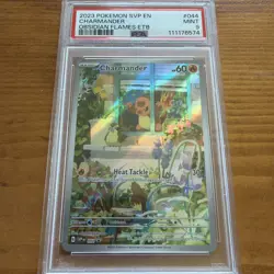 2023 Pokemon SVP en Charmander Obsidian Flames ETB #044 PSA 9 - Image 2