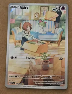 Pokemon Ralts Illustration Rare Full Art Holo 211/198 Scarlet & Violet - Image 1