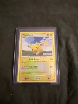 Pokemon Pikachu TCG Reverse Holo Rare Stamped Platinum 70/100 DMG - Image 3