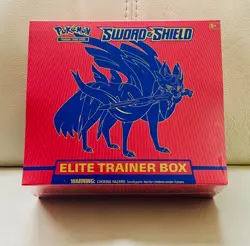 Pokemon TCG Sword & Shield Elite Trainer Box (Red/Zacian) - Brand New/Sealed - Image 1