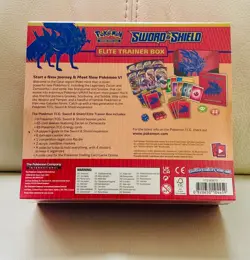 Pokemon TCG Sword & Shield Elite Trainer Box (Red/Zacian) - Brand New/Sealed - Image 2