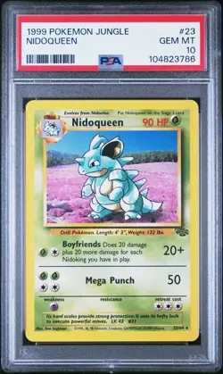1999 Pokemon Jungle #23 Nidoqueen PSA 10 - Image 1