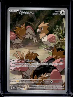 2025 Pokemon Mega Evolution Spearow Illustration Rare #151/132 - Image 1