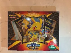 Pokemon TCG Shining Fates Pikachu v Collection Box Factory Sealed - Image 1