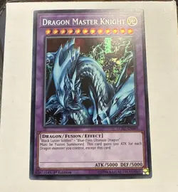 Yugioh LCKC-EN065 DRAGON MASTER KNIGHT SECRET RARE 1ST EDITION (NM) - Image 1